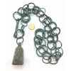 Antique Dogon Bronze Bell Necklace on Bronze Loop Chain with Patina, from Mali - Rita Okrent Collection (C174m)