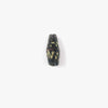 Black Islamic Glass Bead with White and Red Markings - Rita Okrent Collection (AG097a)