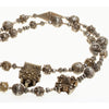 Antique Small Silver and Gold-Washed Mauritanian Beads with Granulation and Decorative Roping - Rita Okrent Collection (C460)