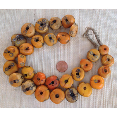 Faux Mended African Amber Beads from the African Trade - Rita Okrent Collection (AT0669)
