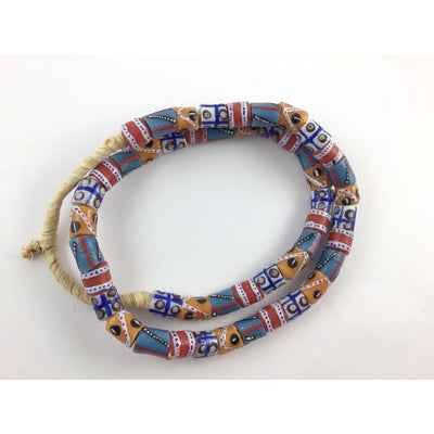 48 Krobo Tribal Powder Glass Beads, Ghana - Rita Okrent Collection (AT0689)