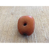 Collectible Antique Natural Amber Bead with Metal Bead Caps, Mauritania, West African Trade - Rita Okrent Collection (C555)