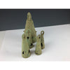 Group of 5 Antique Vert-de-Gris Bronze Bells, Mali - Rita Okrent Collection (P609)