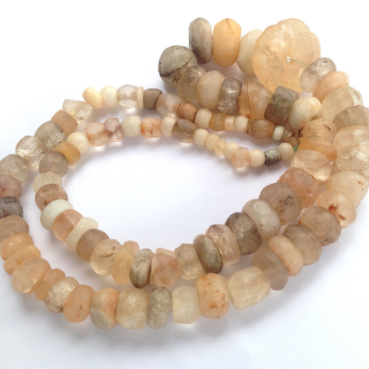 Mixed Ancient and Antique Agate and Rock Crystal Beads from West Africa - Rita Okrent Collection (S412)