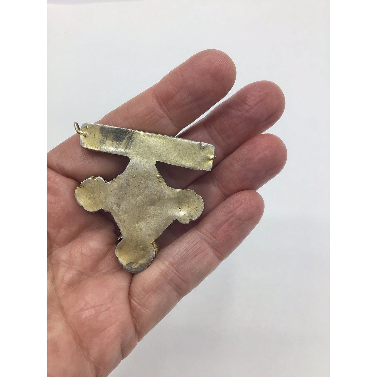 Large Gilded Silver Southern Cross Pendant from Mauritania - Rita Okrent Collection (P544)