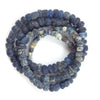 Ancient Excavated 29 inch Graduated Strand of Dark Blue Nila Beads from Mali - Rita Okrent Collection (AT0611X)