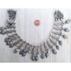 Siwa Oasis Egyptian Coin Silver and Faux Pearl Choker Necklace - C446