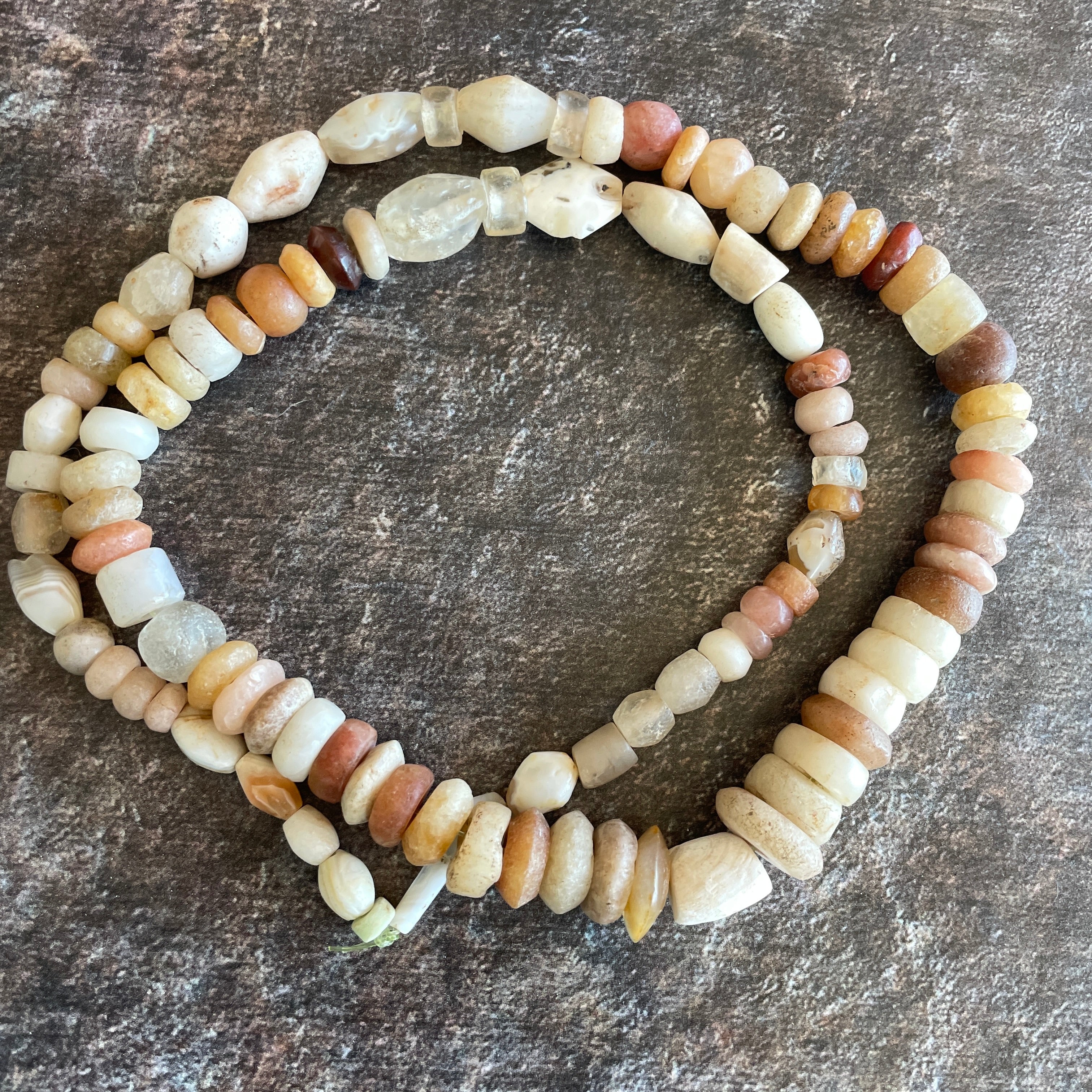 Mixed Ancient and Neolithic Stone Beads Strand, with Rock Crystal, West  Africa - Rita Okrent Collection (S668c) - Rita Okrent Collection