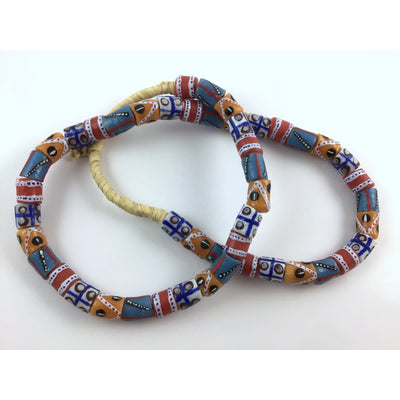 48 Krobo Tribal Powder Glass Beads, Ghana - Rita Okrent Collection (AT0689)