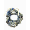 Ancient Excavated Worn Blue Islamic Glass Beads, 24 Inch Strand - Rita Okrent Collection (AG159)