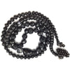 38 Inch Strand of Mixed Faceted Vintage Plastic Black Beads - Rita Okrent Collection (ANT332)