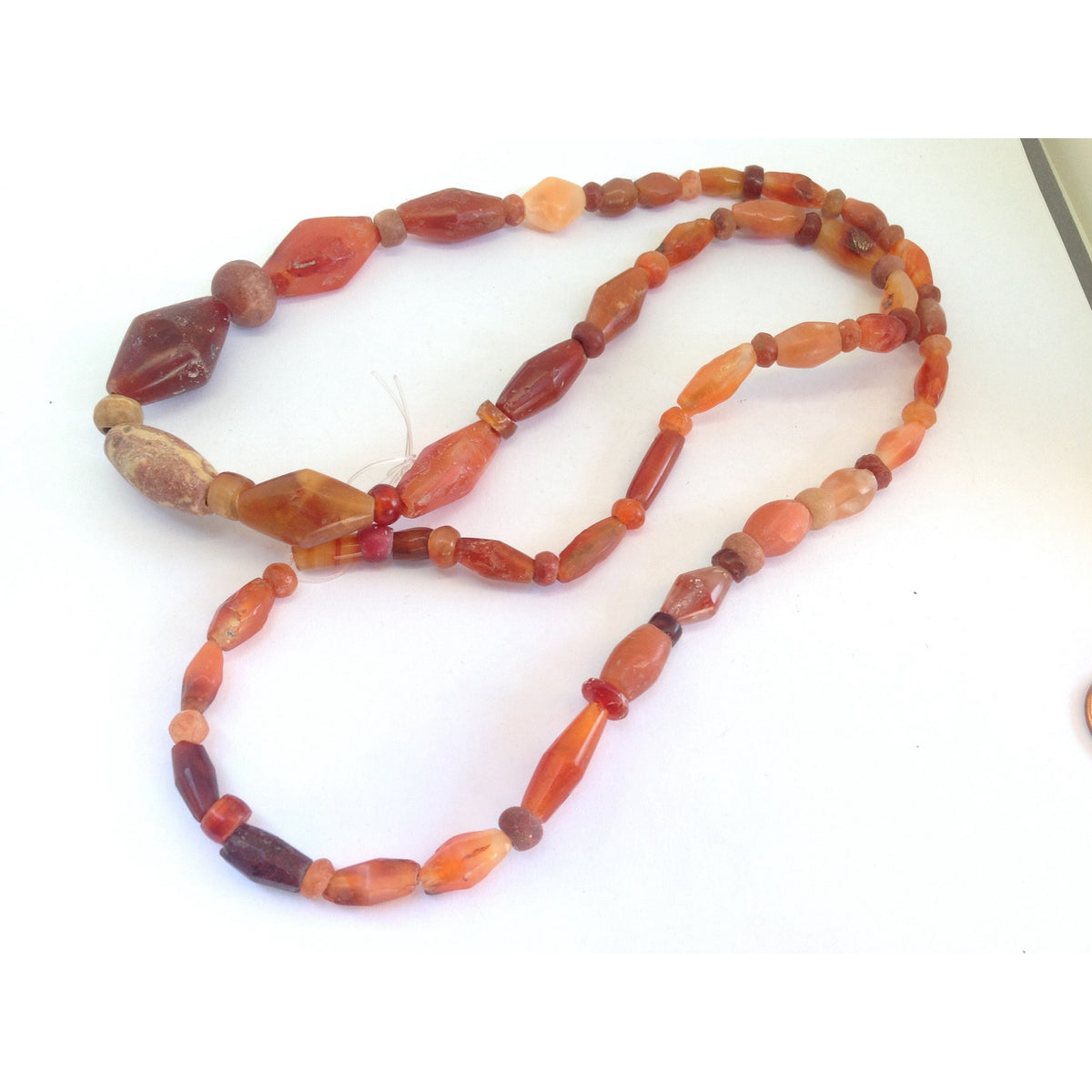 Ancient and Antique Carnelian Agate Beads, Mauritania or Mali - Rita Okrent Collection (S401)