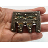 Enameled Green and Orange Berber Silver Protective Hirz Box Amulet, Morocco - Rita Okrent Collection (P719)