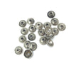 Berber Silver Bead Caps, With or Without Eyes, Set of 2, Morocco - Rita Okrent Collection (NP025)