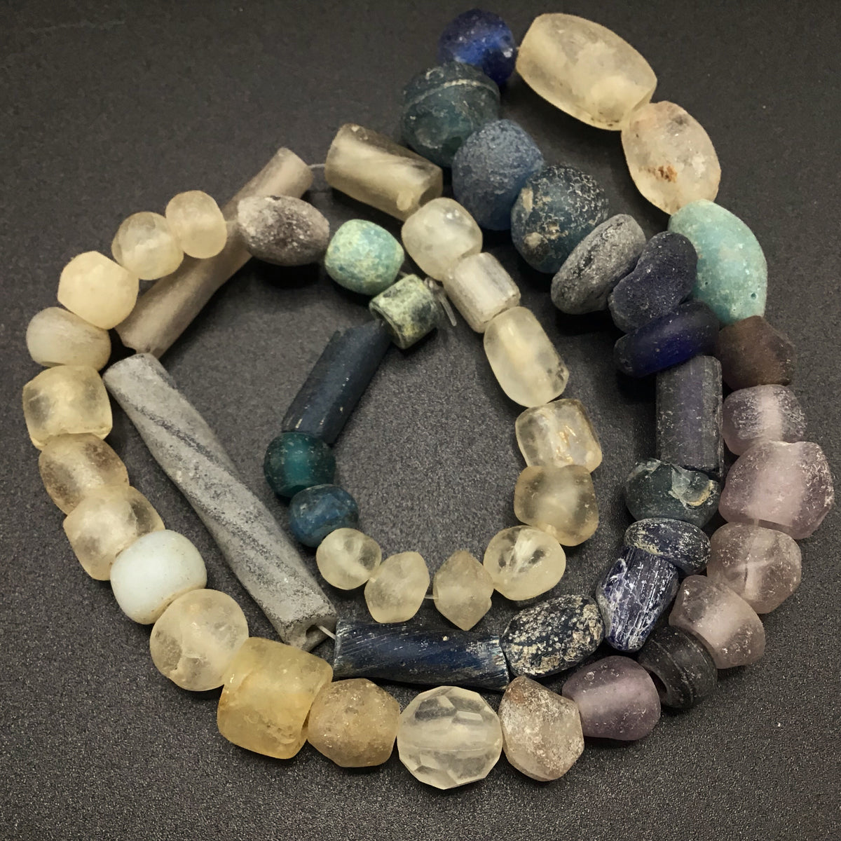 Mixed Strand Antique Islamic Glass, Dutch Glass and Other Old Glass and Crystal Beads - Rita Okrent Collection (ANT307g)