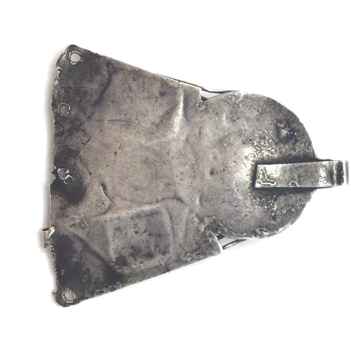 Enameled Berber Silver Pendant with Glass Insets, Morocco - Rita Okrent Collection (P569)