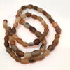 Ancient Excavated Gray, Beige and Brown Carved Stone Beads, Strand, Mauritania or Mali - Rita Okrent Collection (S339)