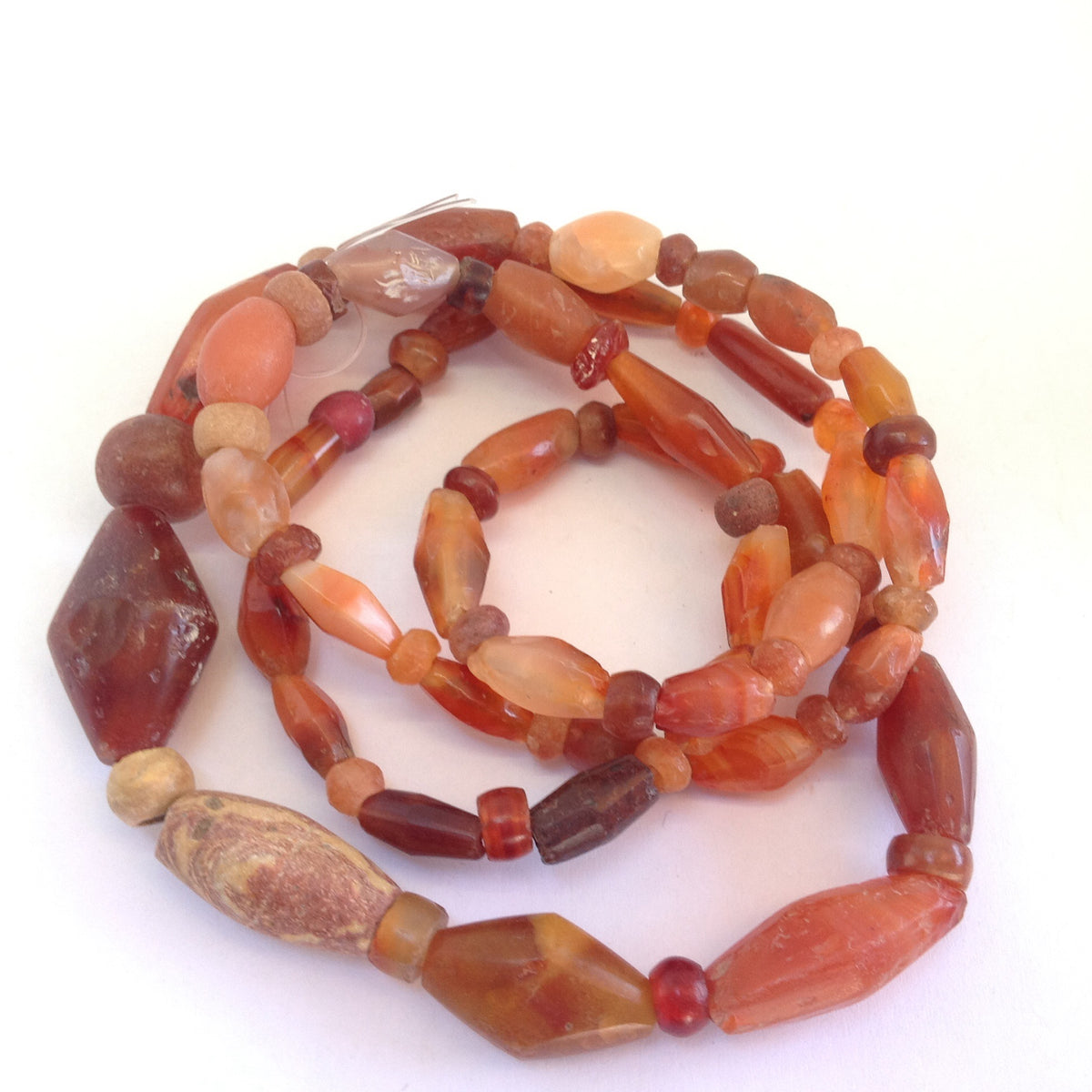 Ancient and Antique Carnelian Agate Beads, Mauritania or Mali - Rita Okrent Collection (S401)