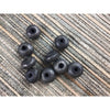Group of Old Mauritanian Ebony Beads with Fine Silverwork - Rita Okrent Collection (ANT511)