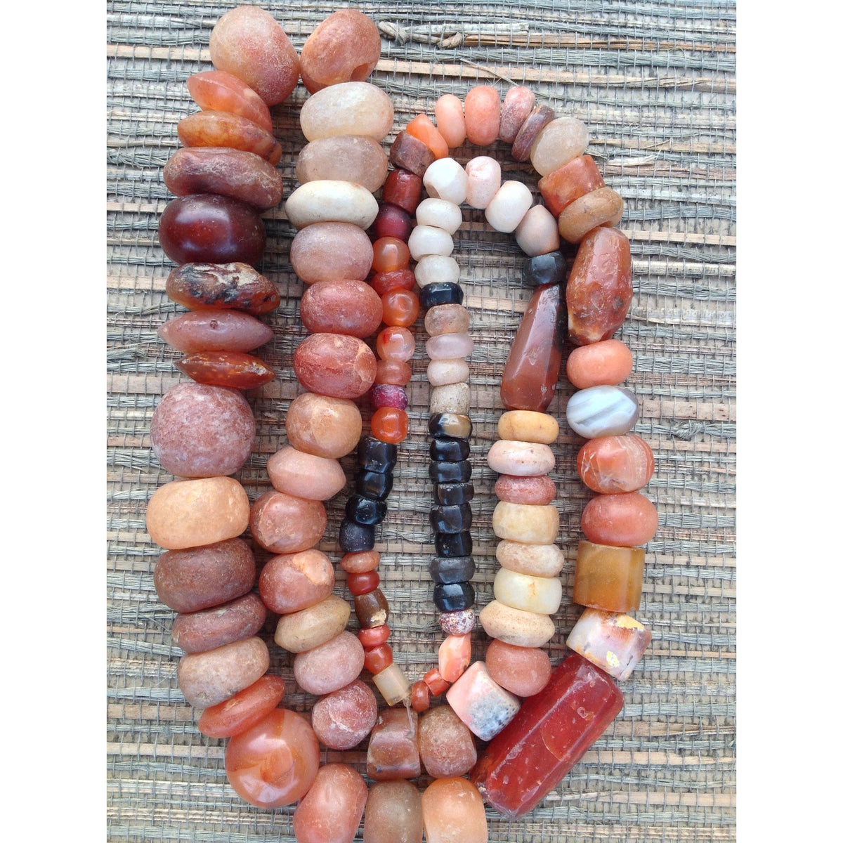 Ancient Agate, Carnelian and Stone Beads, Mali  - S349b