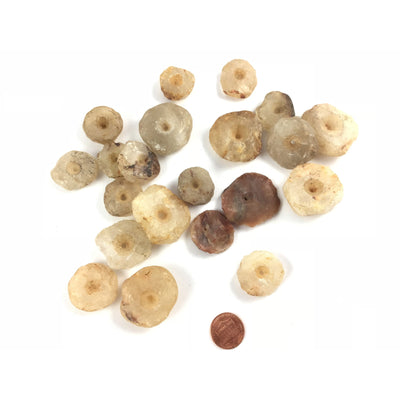 Neolithic Lemon Quartz Citrine Stone Beads from the Sahara, Multiple Sizes - Rita Okrent Collection (S422)
