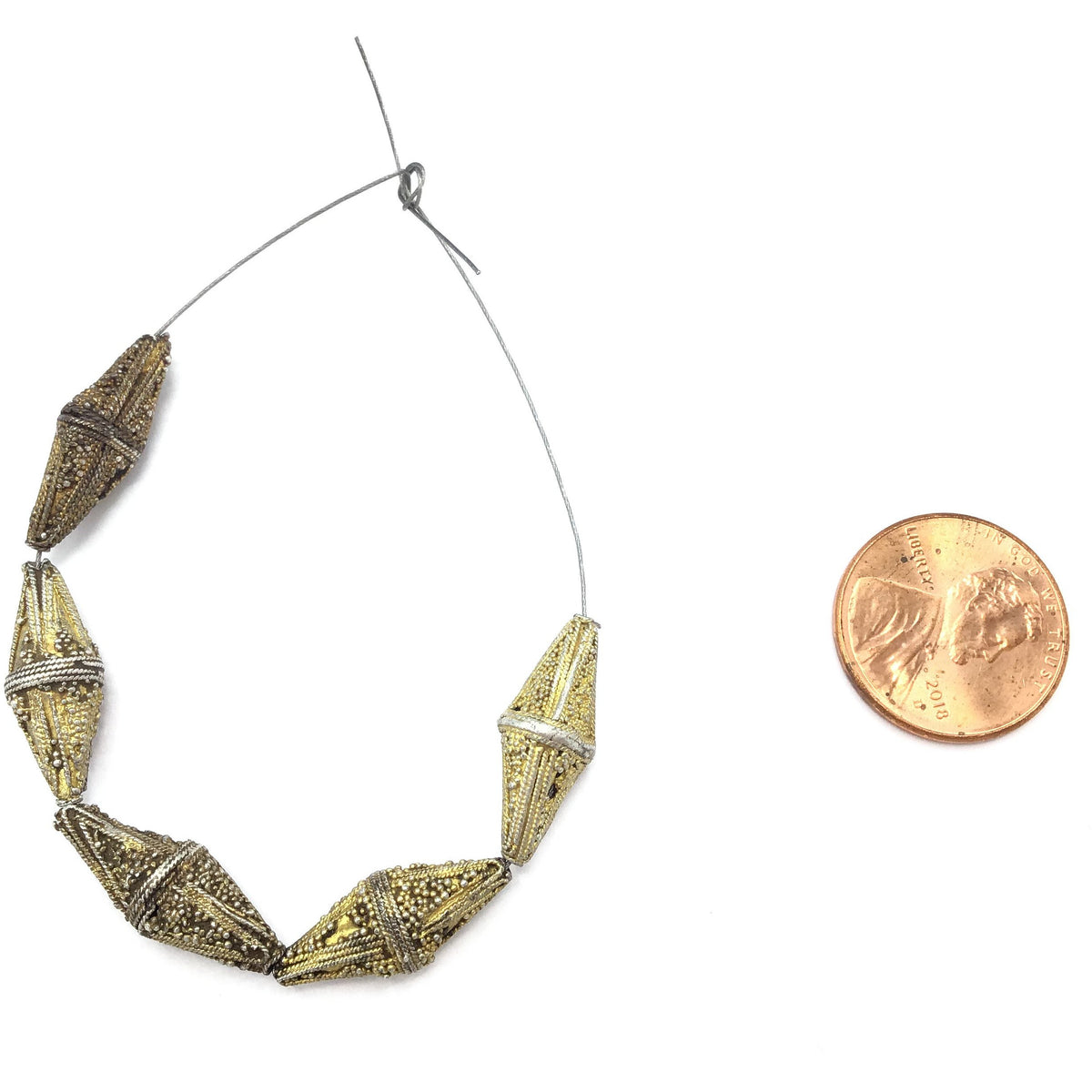 Short Strands of Antique Granulated Bicone Beads, from Mauritania - Rita Okrent Collection (C462jk)