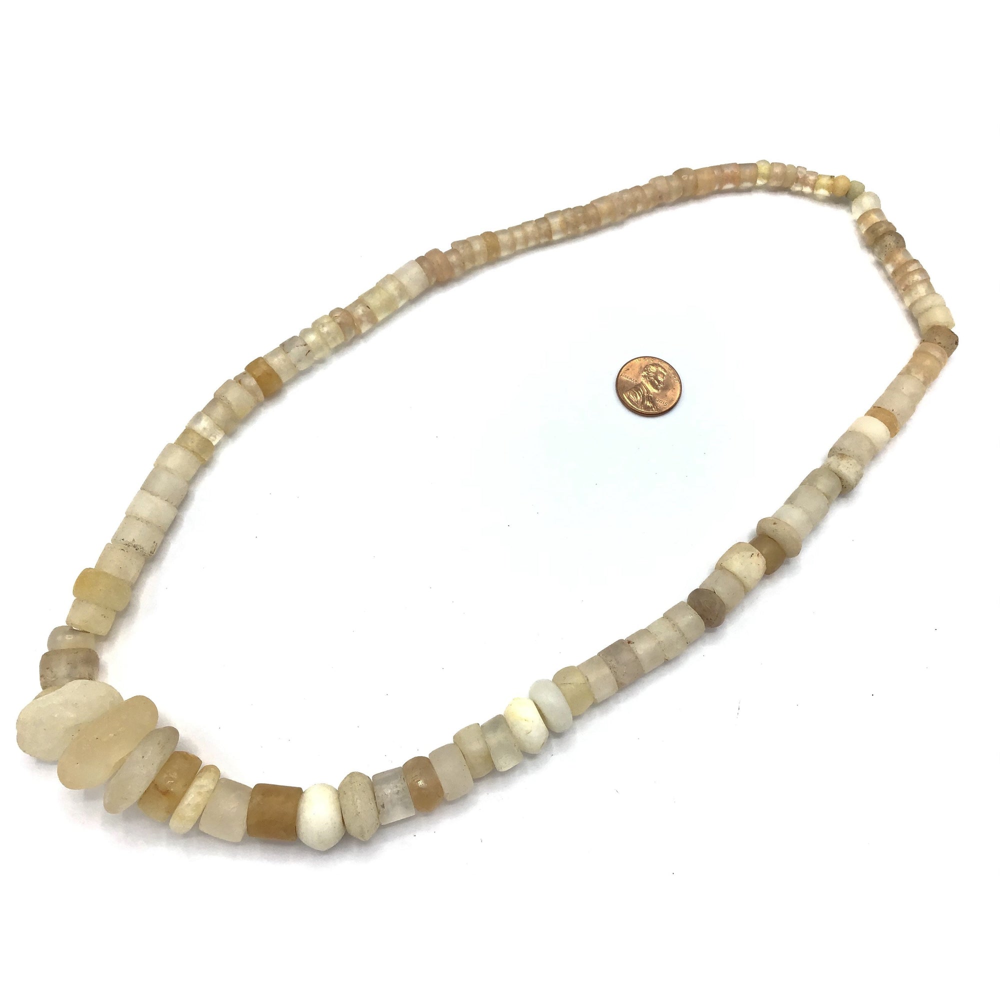 Ancient Carved Translucent Rock Crystal and Mixed Quartz Beads from Mali - Rita  Okrent Collection (S291m) - Rita Okrent Collection