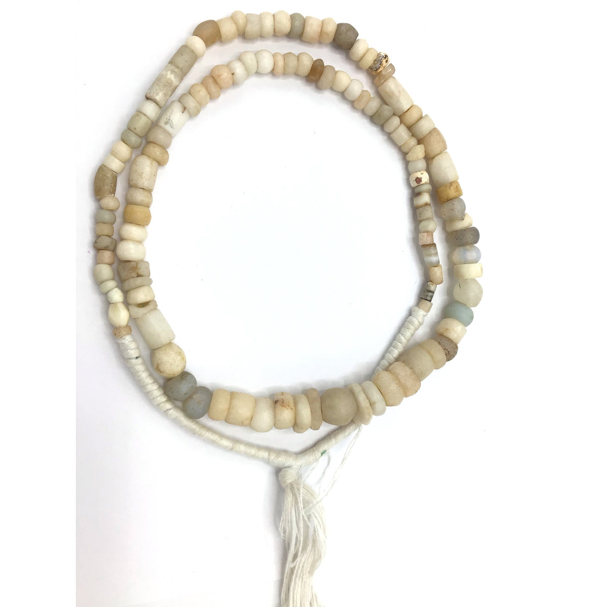 Mixed Agate Beads from the Sahara with Dutch Moon Beads Mixed In, Strand - Rita Okrent Collection (S415)