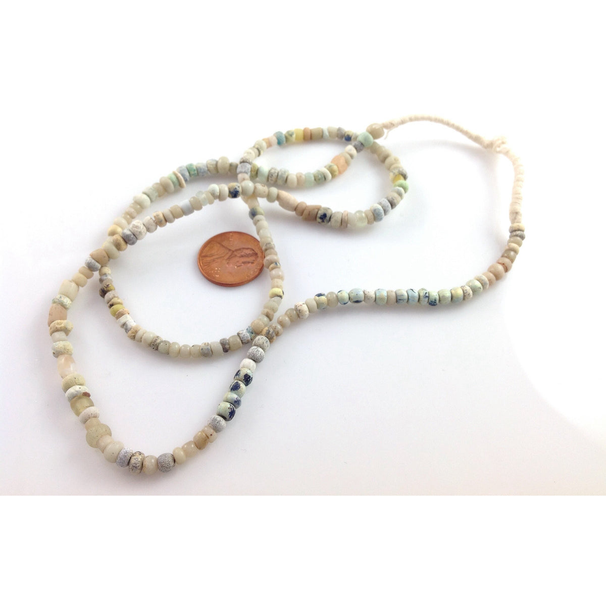 Antique Excavated Mixed Pearlized Venetian and Nila Beads from Mali - Rita Okrent Collection (AT0628e)