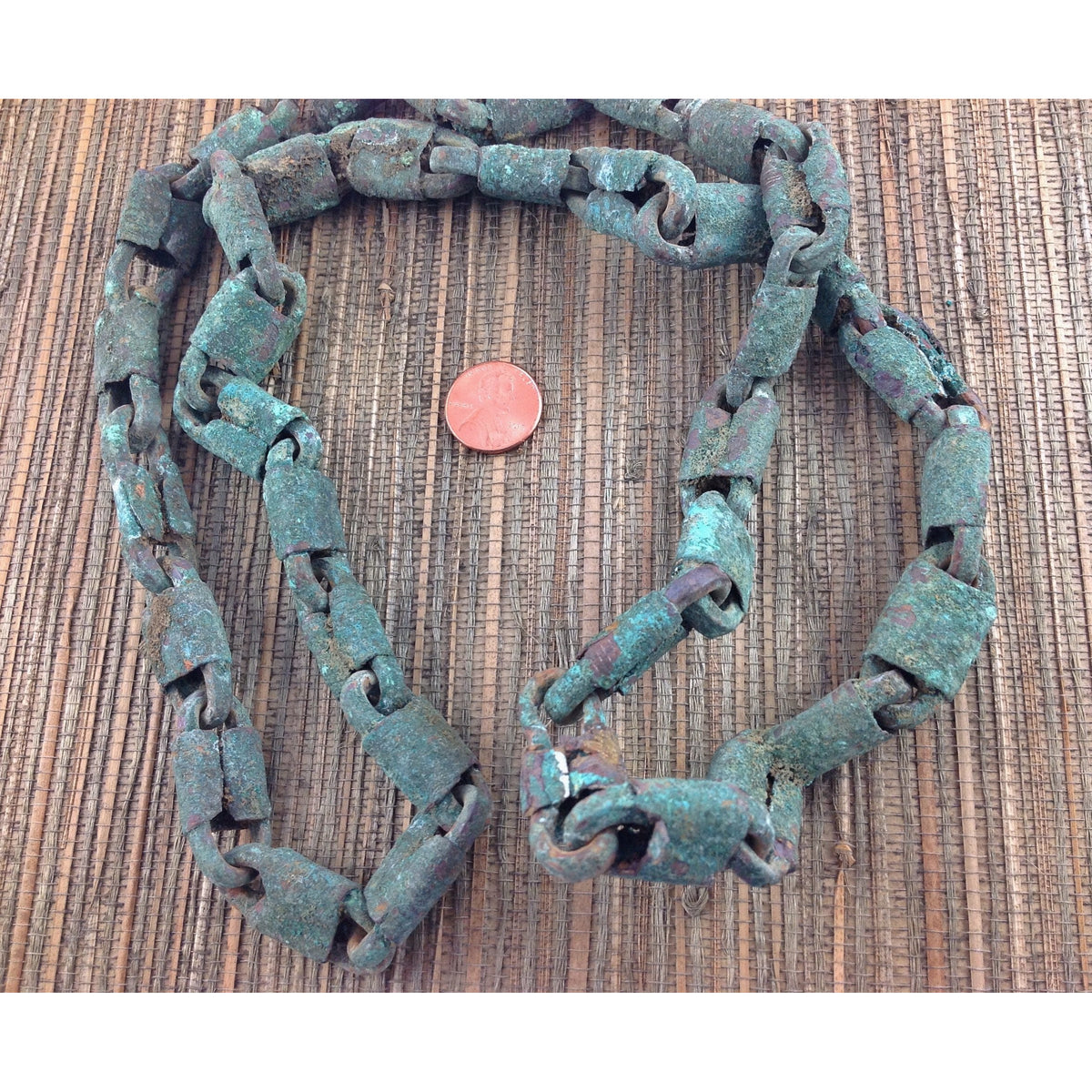 Excavated Bronze Metal Chain, Djenne, Mali -  Rita Okrent Collection (AA100)