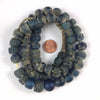 Islamic Period Blue Glass Beads, 25 Inch Strand- Rita Okrent Collection (AG105h)