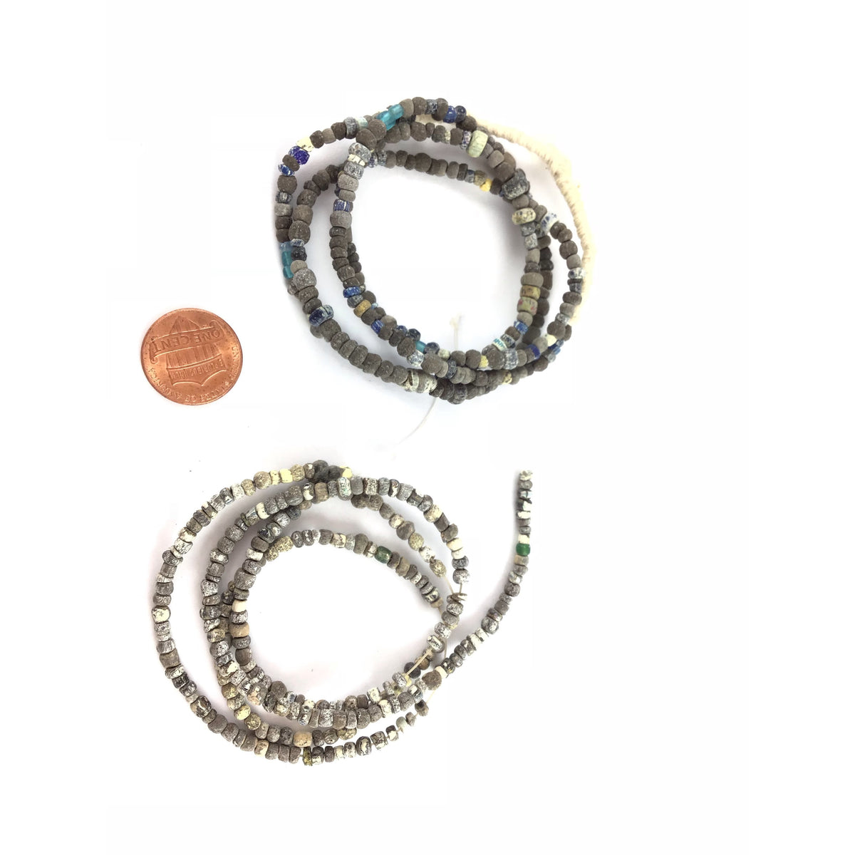 Ancient Excavated Small Djenne Well Worn Nila Beads, Mali - Rita Okrent Collection (AT0146)