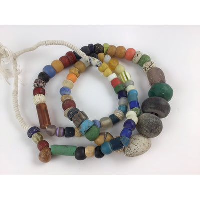 Mixed 33 Inch Strand of Antique and Vintage Beads from the African Trade - RIta Okrent Collection (ANT323)