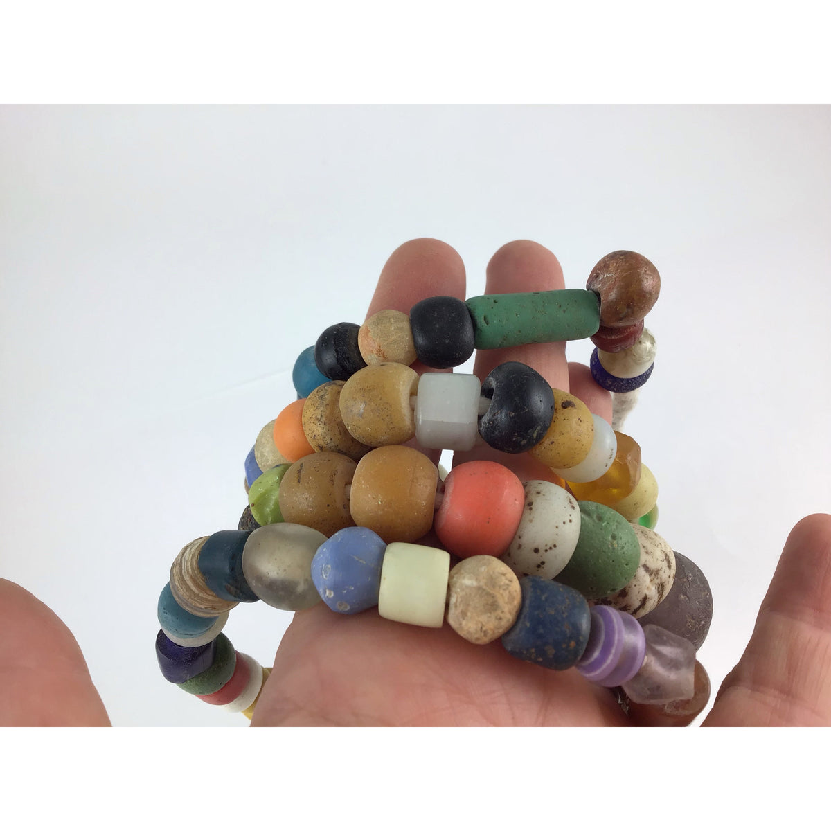 Mixed 33 Inch Strand of Antique and Vintage Beads from the African Trade - RIta Okrent Collection (ANT323)