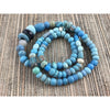Mix of Old Blue Glass Beads from the African Trade - Rita Okrent Collection (ANT434)