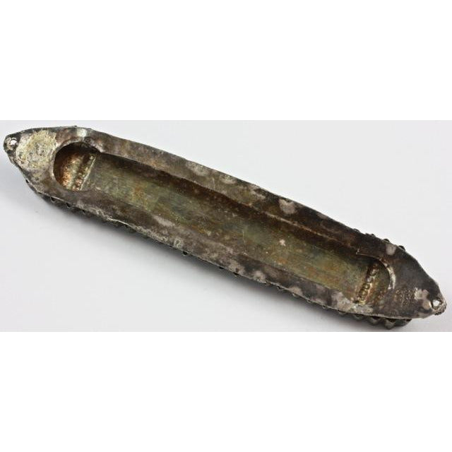 Antique Silver Mezuzah Cover, Morocco 