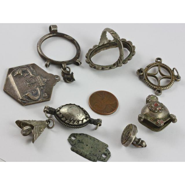 Mixed Egyptian Silver Pendants, Vintage - P305