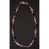 Antique Amethyst and Sterling Silver Bead Necklace, Earrings to Match