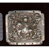 Large Rectangular Antique Chinese Silver Repousse Pendant