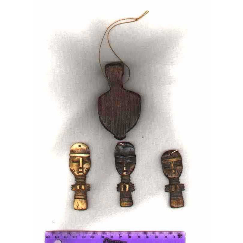 Wooden pendant, African trade