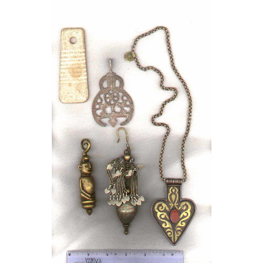 Brass figure, pendant