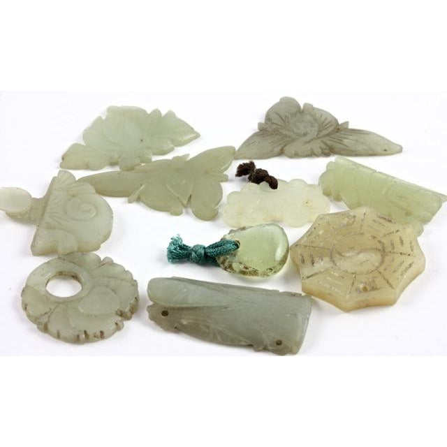 Antique Jadeite Pendants and Buttons, China - P192