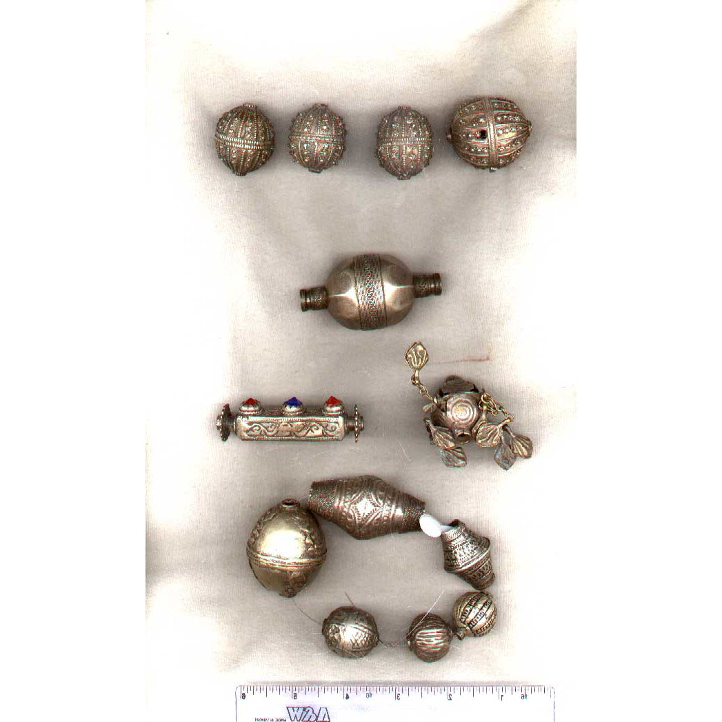 Silver pendant, Morocco, 3rd row right