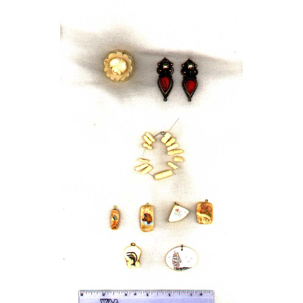 Earrings, antique, India