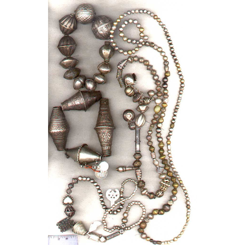 Mix of antique silver beads