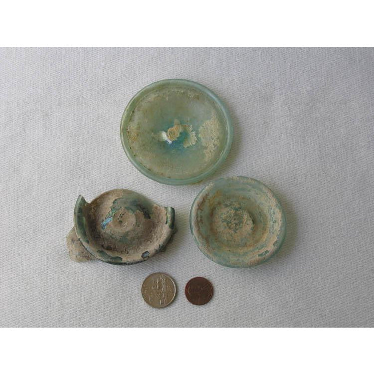 Ancient Roman glass, EgyptGroup of 3