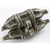 Antique Silver Amulet with Double Sealed Cylinders, India 