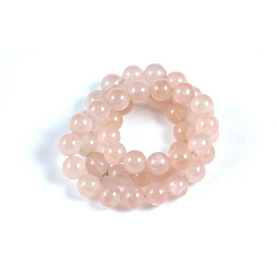 Pink Stone Beads, Vintage, Hong Kong