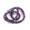 Matched Small Amethyst Disk Beads, Old.