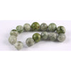 Green and White Stone Beads, Antique, Asia
